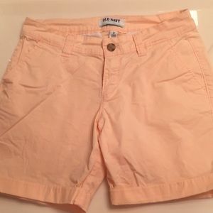 Old Navy orange peach shorts
